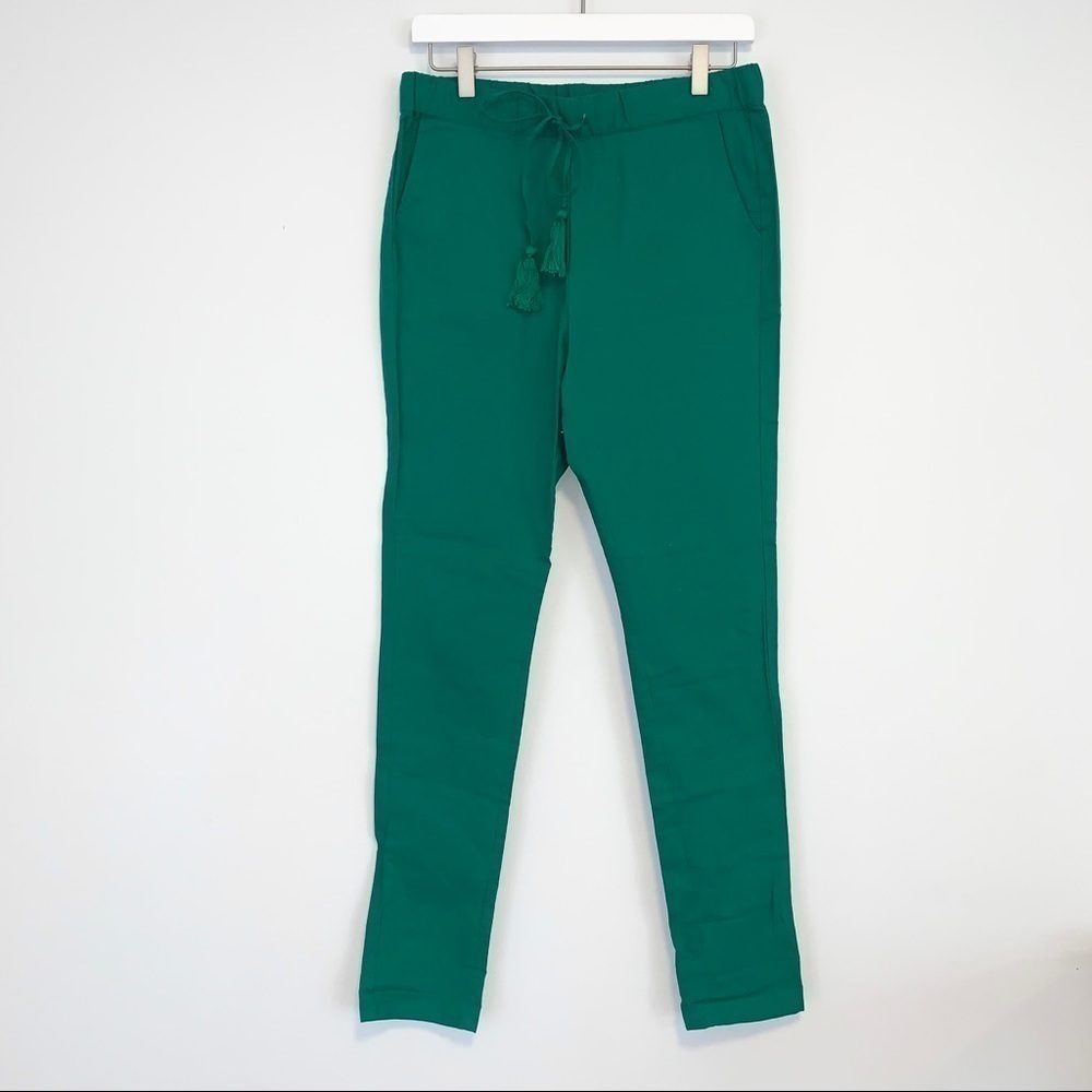 Polder Femke green drawstring pants XS NWT